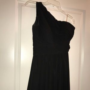Black knee length dress. Size 4. Pleated bodice